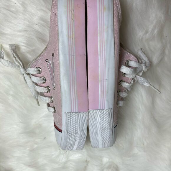 Tommy Hilfiger pink Canvas platform mule slip on sneakers size8M - Picture 7 of 9